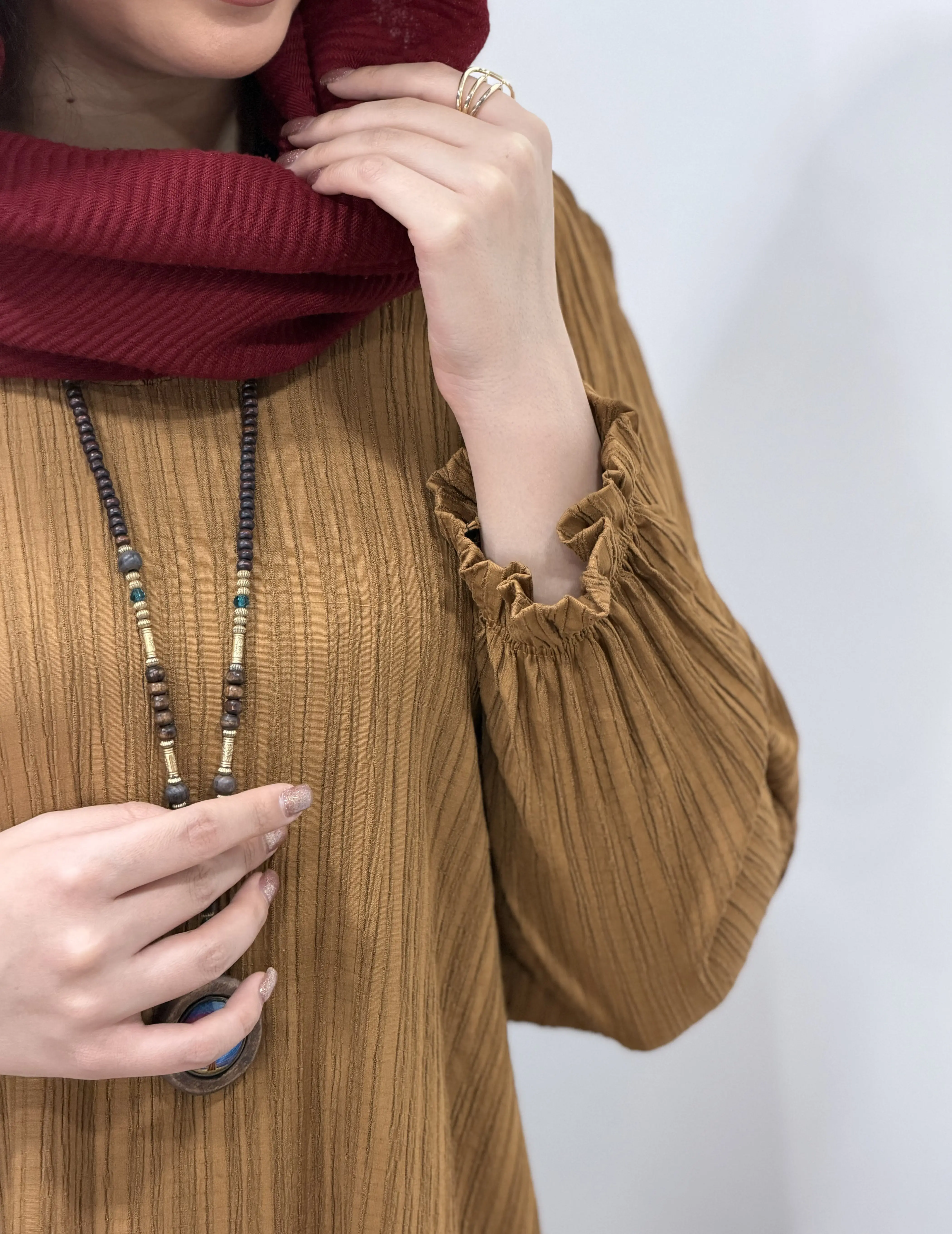 پیراهن مانتویی آوا (ایراددار)